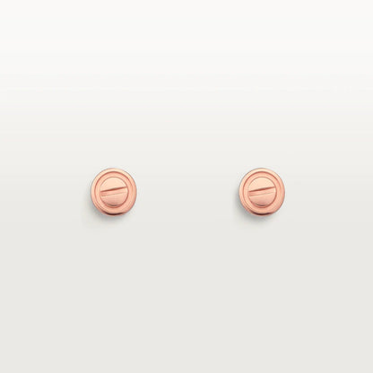 [Auream]LOVE EARRINGS PINK GOLD 10MM