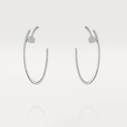 [Auream]JUSTE EARRINGS FULL DIAMONDS 1.8MM