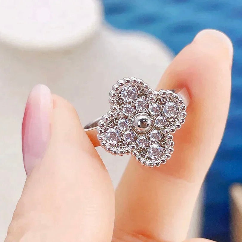[Auream]CLOVER DIAMOND RING