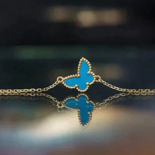 [Auream]BUTTERFLY TURQUOISE BUTTERFLY BRACELET
