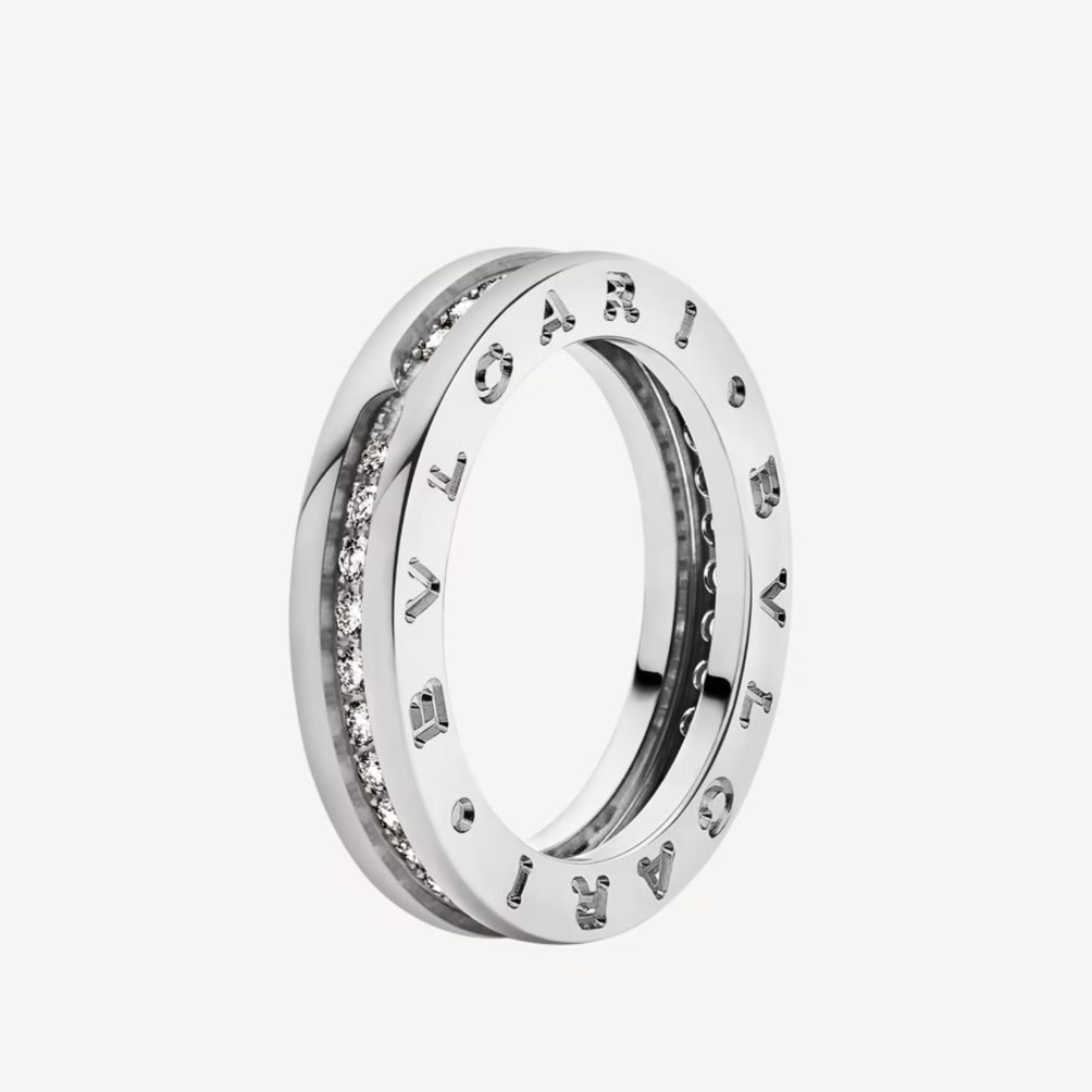[Auream]ZERO 1 ONE-BAND PAVED DIAMONDS ON THE SPIRAL RING