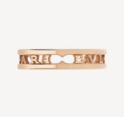 [Auream]ZERO 1 ONE-BAND WITH OPENWORK LOGO SPIRAL RING