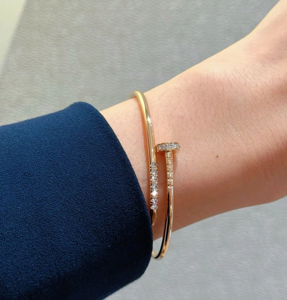 [Auream]JUSTE BRACELET 2.5MM DIAMONDS NEW