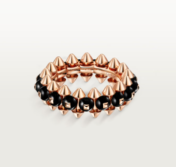 [Auream]CLASH ELEGANT ROSE GOLD RING FEATURING NATURAL AGATE