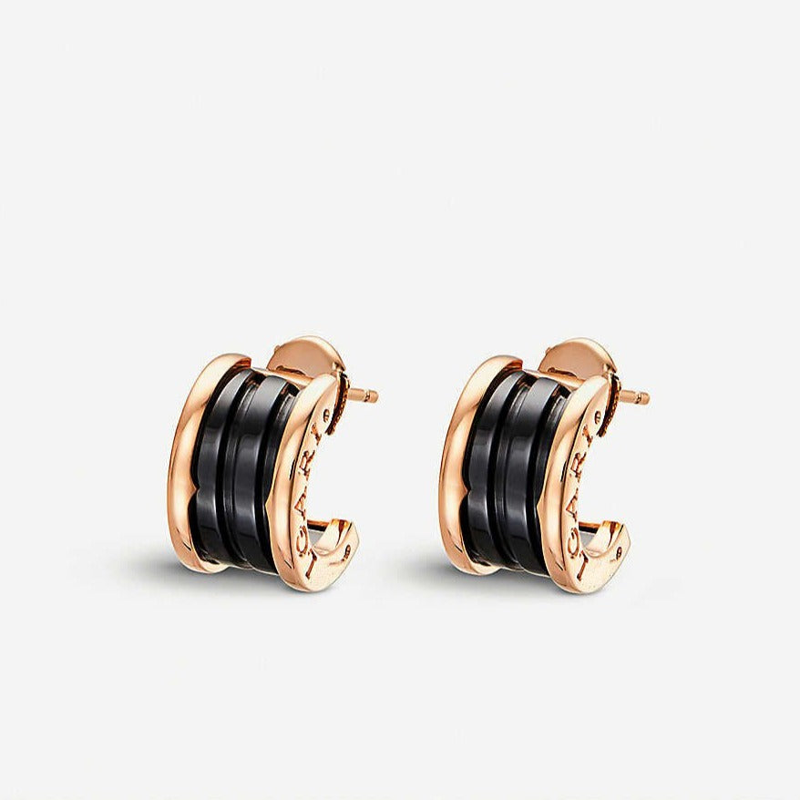 [Auream]ZERO 1 PINK GOLD CERAMIC EARRINGS