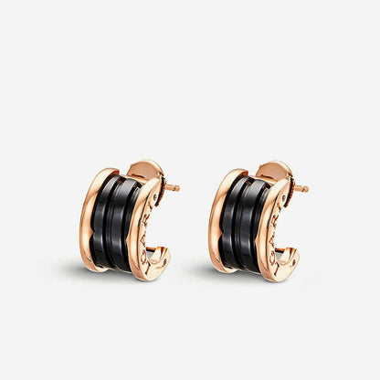 [Auream]ZERO 1 PINK GOLD CERAMIC EARRINGS