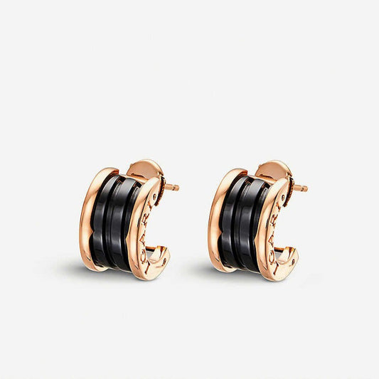 [Auream]ZERO 1 PINK GOLD CERAMIC EARRINGS
