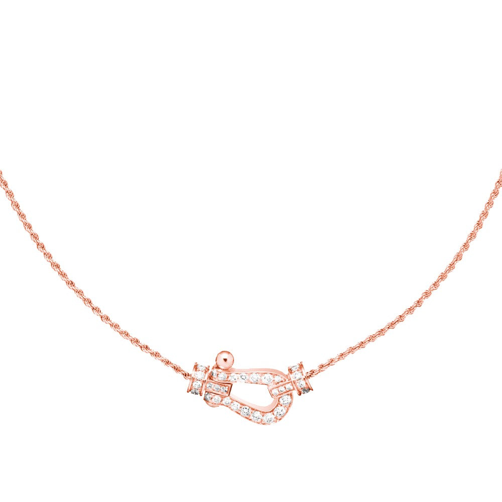 [Auream]FORCE 10 PINK GOLD DIAMOND NECKLACE