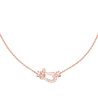 [Auream]FORCE 10 PINK GOLD DIAMOND NECKLACE