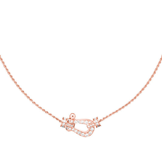 [Auream]FORCE 10 PINK GOLD DIAMOND NECKLACE