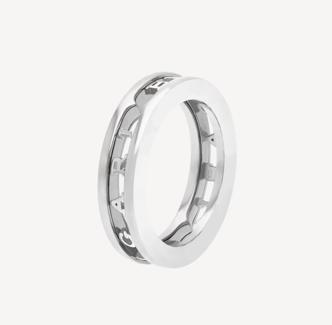 [Auream]ZERO 1 ONE-BAND WITH OPENWORK LOGO SPIRAL RING