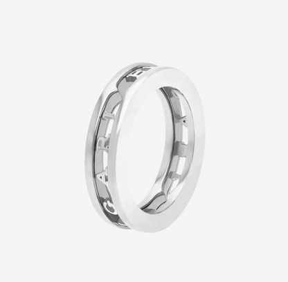 [Auream]ZERO 1 ONE-BAND WITH OPENWORK LOGO SPIRAL RING