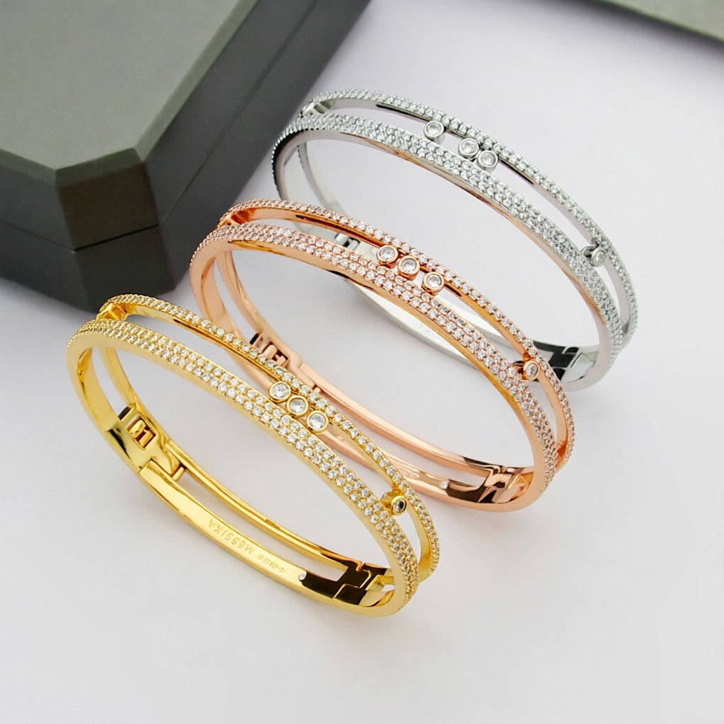 [Auream]Move Romane pavé bangle