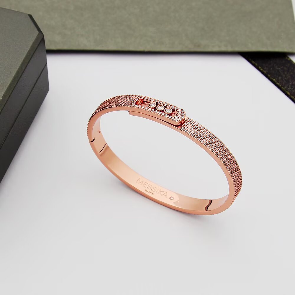 [Auream]Move Noa Full Pavé Diamond Bangle Bracelet