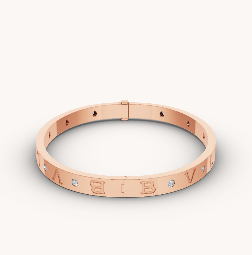 [Auream]ZERO 1 PINK GOLD 12 DIAMONDS BRACELET