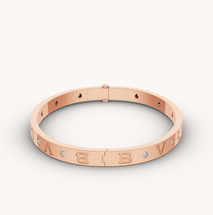 [Auream]ZERO 1 PINK GOLD 12 DIAMONDS BRACELET