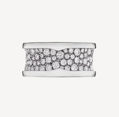 [Auream]ZERO 1 WITH PAVED DIAMONDS ON THE SPIRAL RING