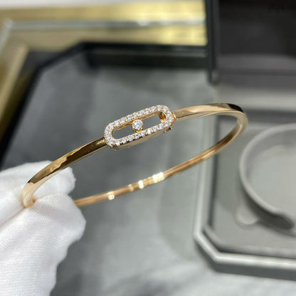 [Auream]Move Uno pavé flex bangle medium