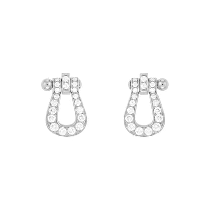 [Auream]FORCE 10 FULL DIAMOND STUD EARRINGS MINI MODEL