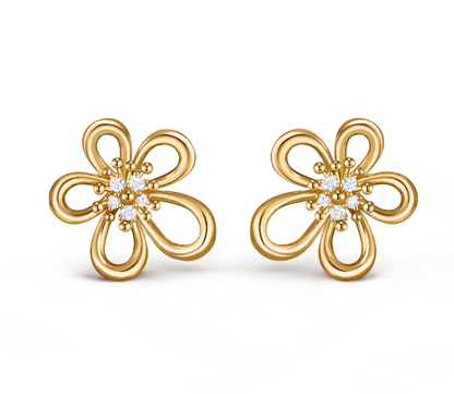 [Auream]FLOWERLACE EARRINGS