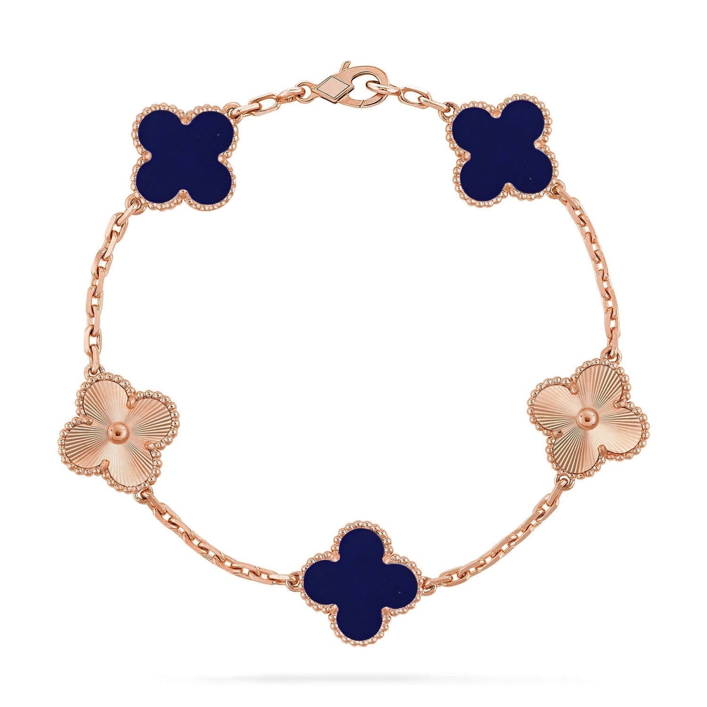 [Auream]CLOVER 5 MOTIF LAPIS LAZULI BRACELET COLLECTION