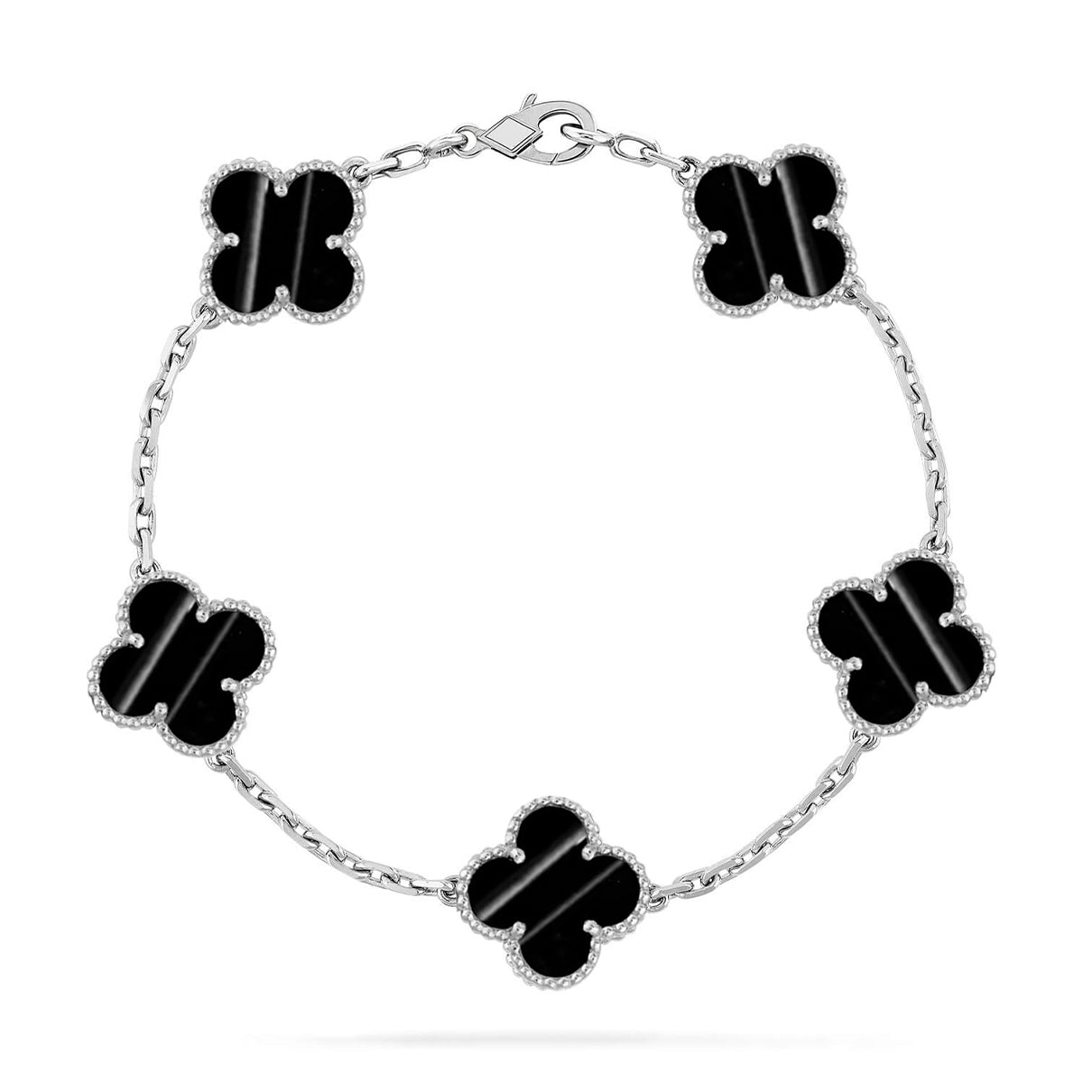 [Auream] CLOVER 5 MOTIF PULSAR STONE BRACELET COLLECTION