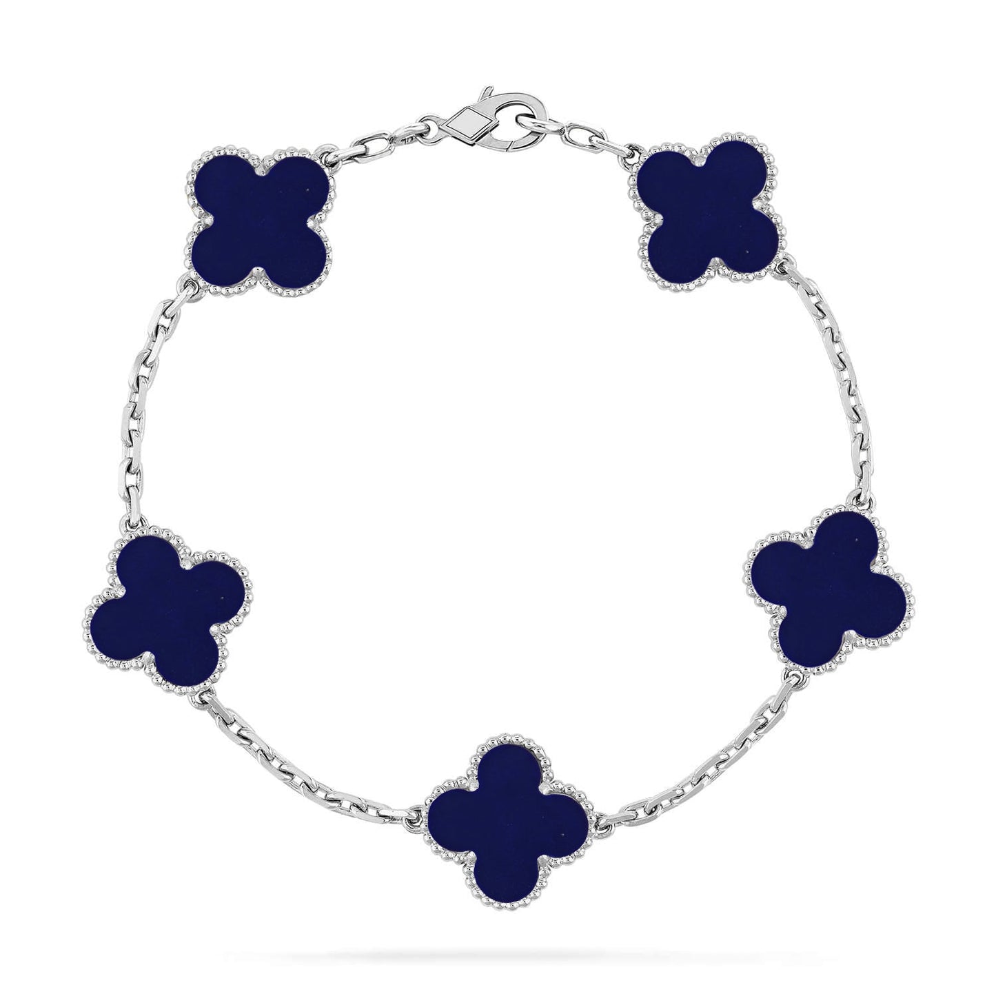 [Auream]CLOVER 5 MOTIF LAPIS LAZULI BRACELET COLLECTION