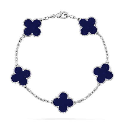 [Auream]CLOVER 5 MOTIF LAPIS LAZULI BRACELET COLLECTION