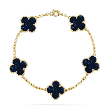[Auream]CLOVER 5 MOTIF PIETERSITE BRACELET COLLECTION