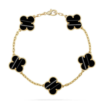 [Auream] CLOVER 5 MOTIF PULSAR STONE BRACELET COLLECTION