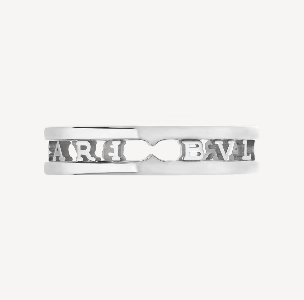 [Auream]ZERO 1 ONE-BAND WITH OPENWORK LOGO SPIRAL RING