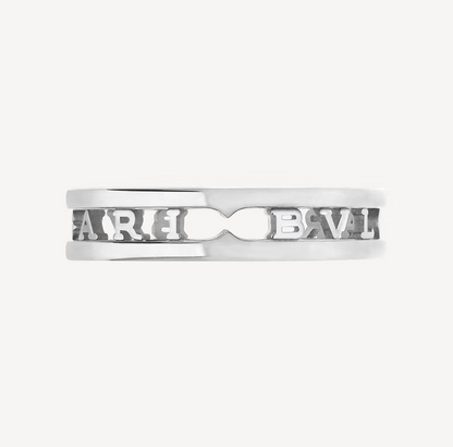 [Auream]ZERO 1 ONE-BAND WITH OPENWORK LOGO SPIRAL RING