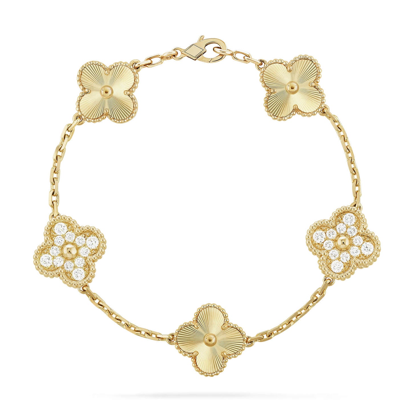 [Auream] CLOVER 5 MOTIF LASER BRACELET COLLECTION
