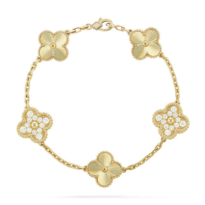 [Auream] CLOVER 5 MOTIF LASER BRACELET COLLECTION