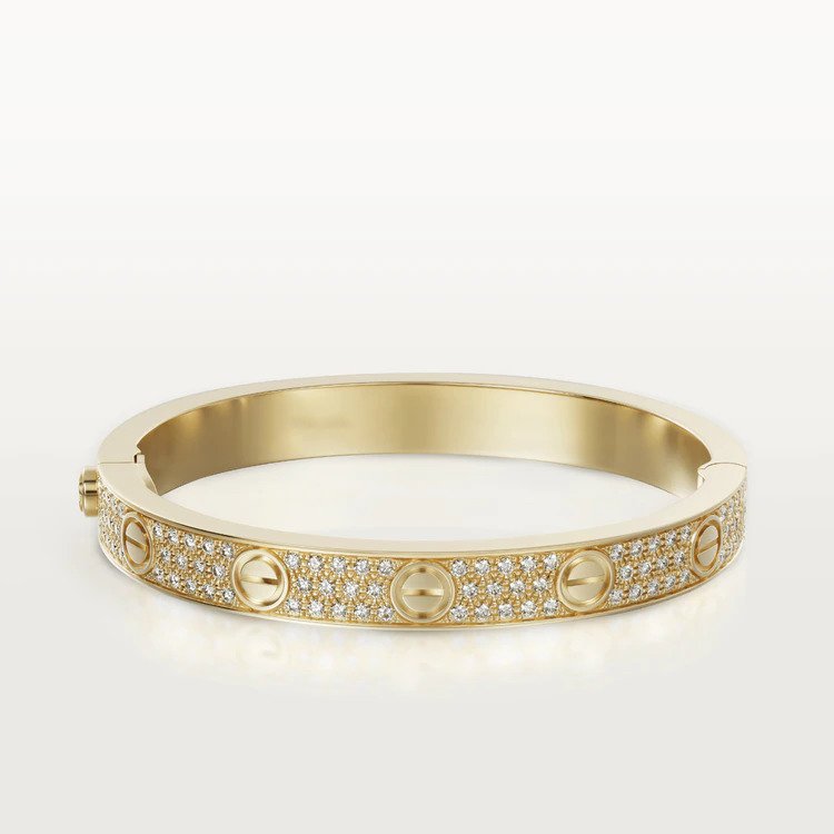 [Auream]LOVE BRACELET 6.1MM DIAMOND-PAVED