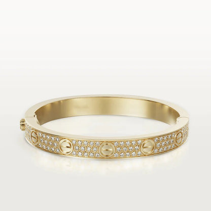 [Auream]LOVE BRACELET 6.1MM DIAMOND-PAVED