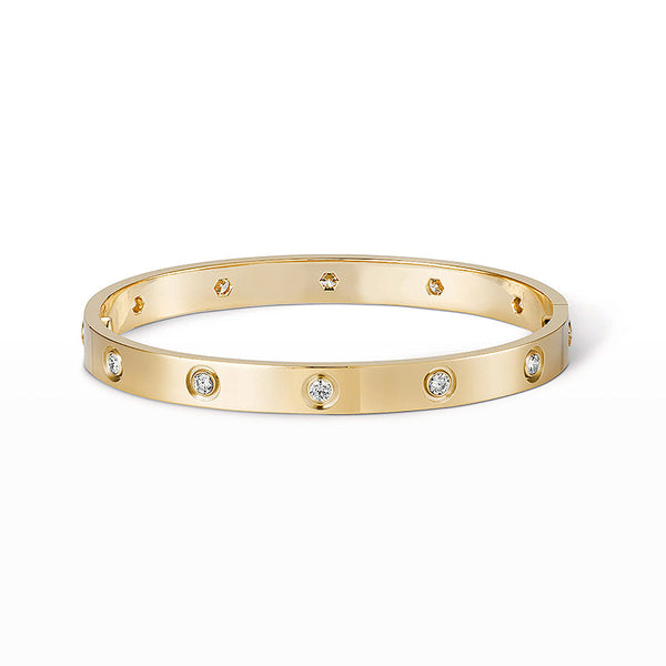 [Auream]LOVE BRACELET 6.1MM 10 DIAMONDS