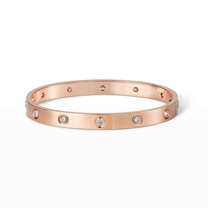 [Auream]LOVE BRACELET 6.1MM 10 DIAMONDS