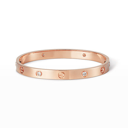[Auream]LOVE BRACELET 6.1MM 4 DIAMONDS