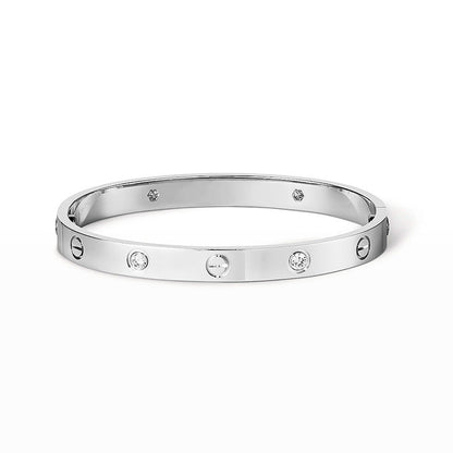 [Auream]LOVE BRACELET 6.1MM 4 DIAMONDS