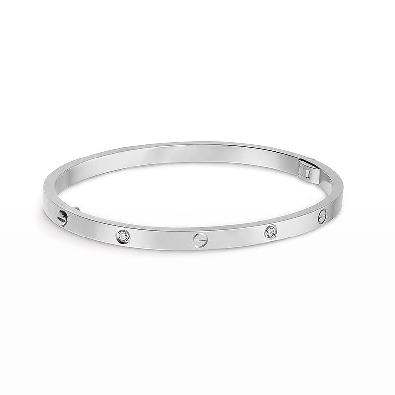 [Auream]LOVE BRACELET 3.65MM 6 DIAMONDS