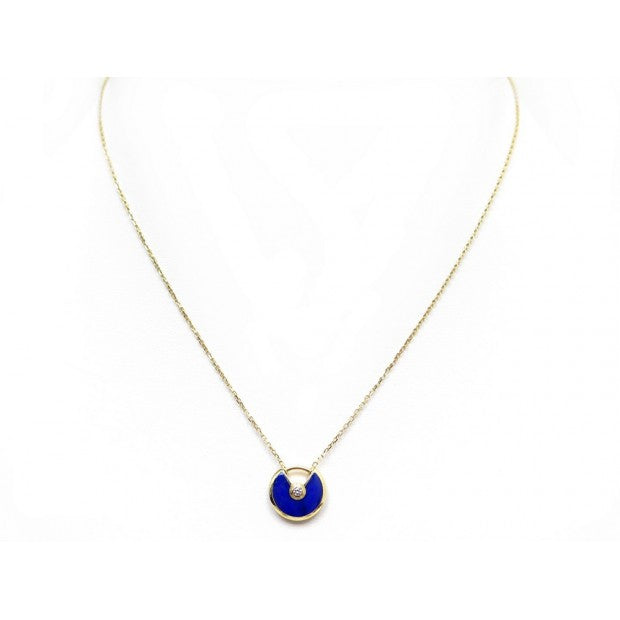 [Auream]AMULETTE ROSE GOLD AGATE NECKLACE