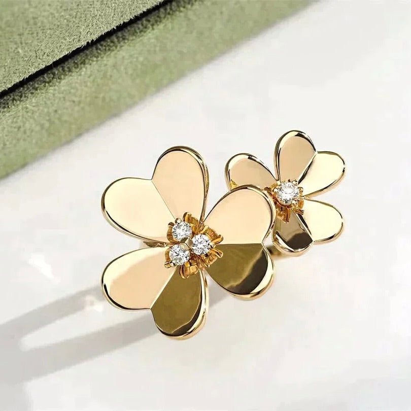 [Auream]CLOVER COMOS GOLD DIAMOND RING