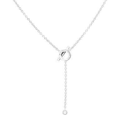 [Auream]FINESSE SILVER DIAMOND NECKLACE