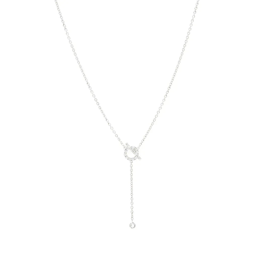 [Auream]FINESSE SILVER DIAMOND NECKLACE