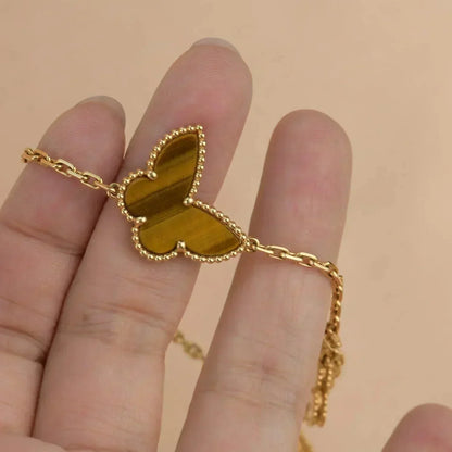 [Auream]LUCKY SPRING 5 MOTIF GOLD BRACELET