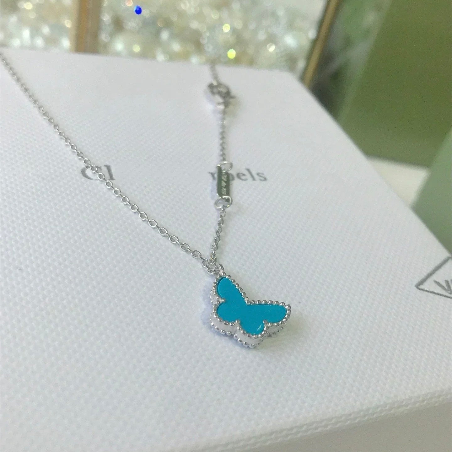 [Auream]BUTTERFLY TURQUOISE BUTTERFLY BRACELET SILVER