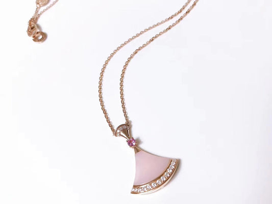 [Auream]DREAM NECKLACE PINK MOP DIAMOND