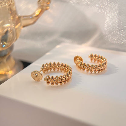 [Auream]CLASH SMALL HOOP EARRINGS
