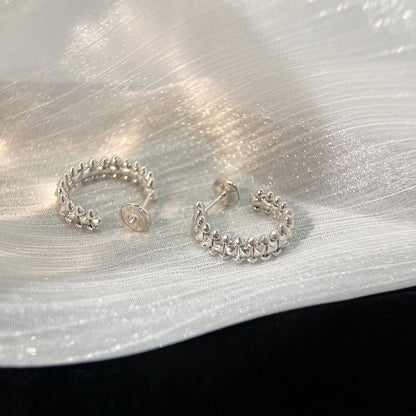 [Auream]CLASH SMALL HOOP EARRINGS